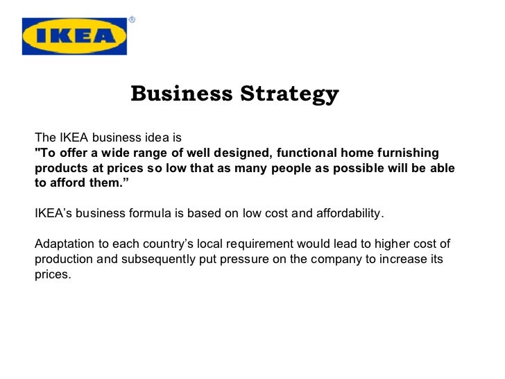 ikea global standardization strategy ikea global expansion strategy